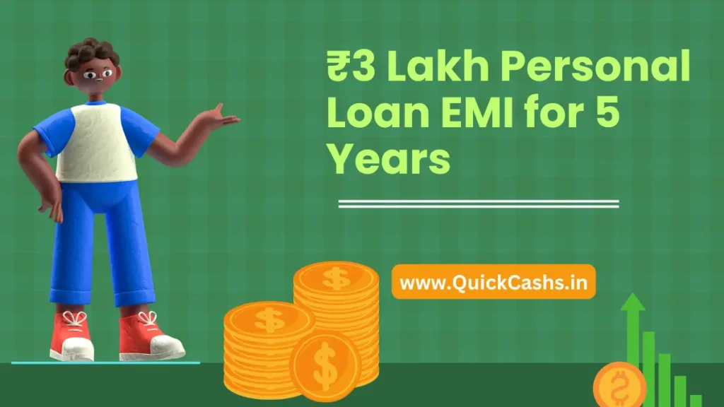 ₹3 Lakh Personal Loan EMI for 5 Years